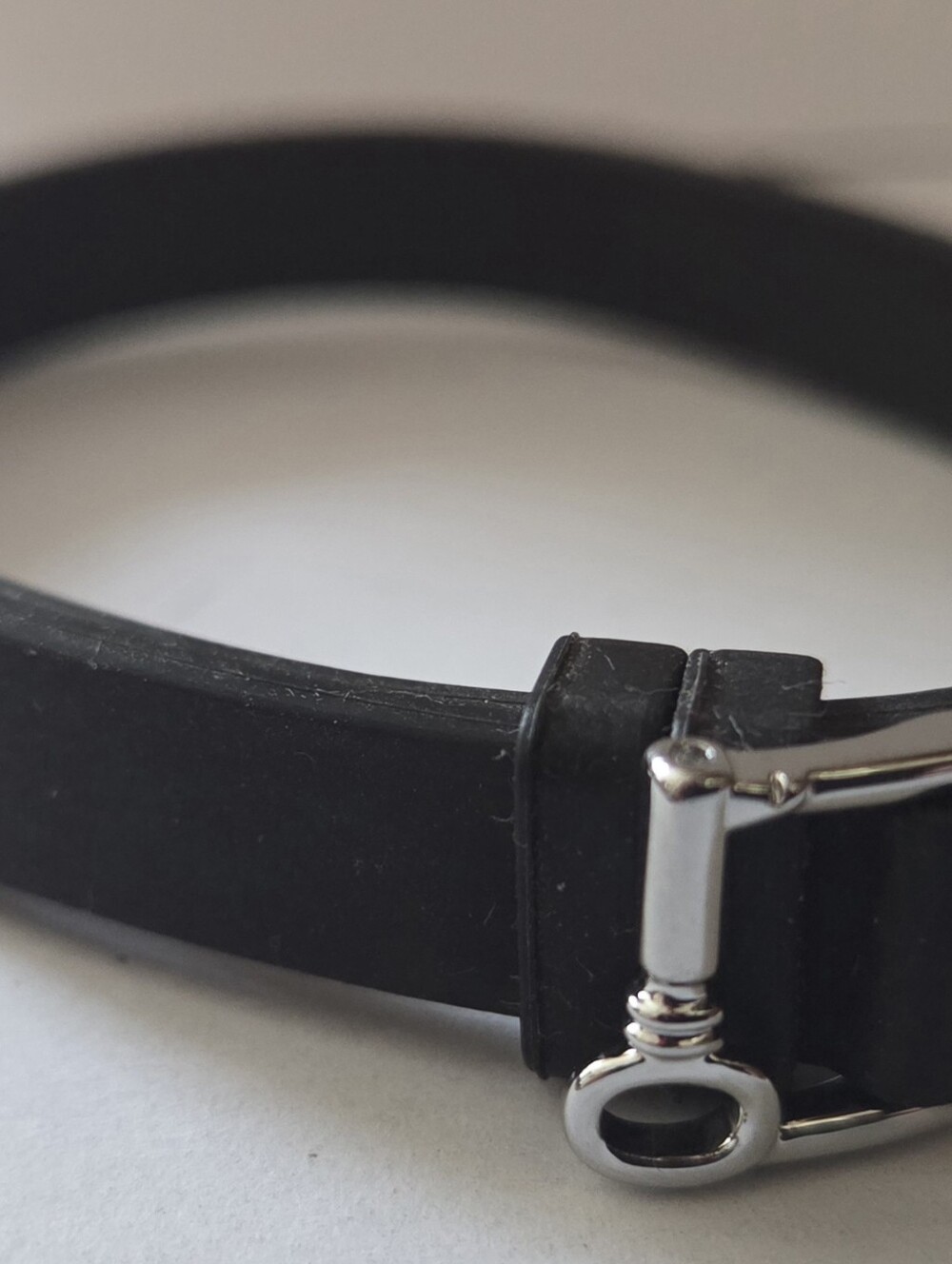 Keep Collective Black Silicone Band Keeper Bracelet